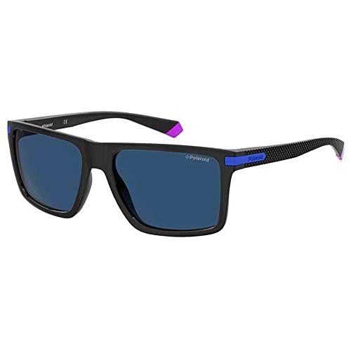 Polaroid PLD 2098/s Sunglasses, OY4/C3 Black Azure, 56 Mens