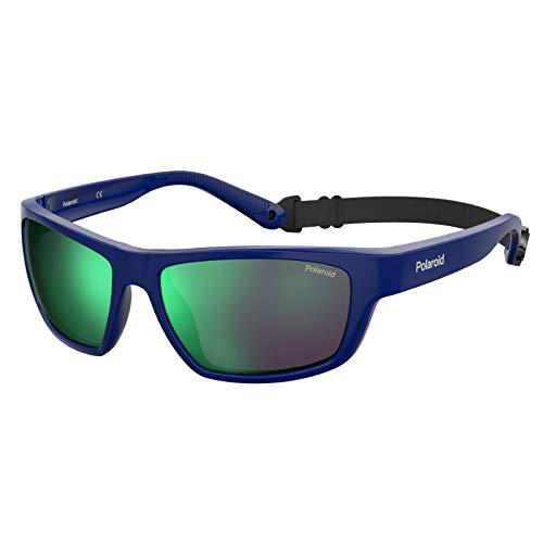 Polaroid PLD 7037/s Sunglasses, PJP/5Z Blue, 60 Unisex-Adult