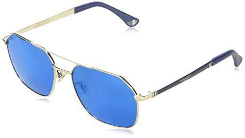 Police Origins 41 Gafas, Paladio Brillante con Partes Azules