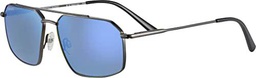 Serengeti Wayne Gafas, Shiny Dark Gunmetal, M Unisex Adulto