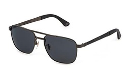 Police SPL890E Gafas, Gun W/Matt Black Parts, 58 para Hombre