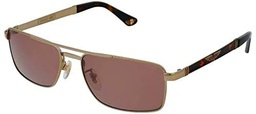 Police SPLB43 Gafas, Shiny Grey Gold with Coloured Parts