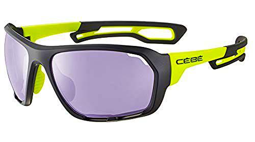 Cébé Upshift Gafas de sol Matt Black Lime Unisex-Adult Large