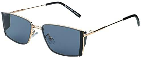 Urban Classics Gafas de Sol Ohio, Negro/Dorado, Talla única Unisex Adulto