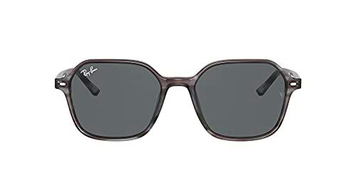 Ray-Ban 0RB2194 Gafas, Striped Grey, 53 Unisex