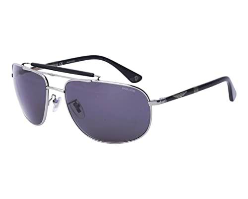 Police SPLD44 Gafas, Total Shiny Ruthenium W/Coloured Parts