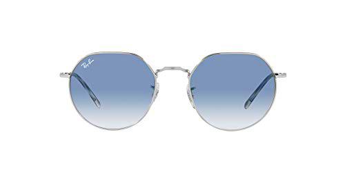 Ray-Ban 0RB3565 Gafas, Silver, 53 Unisex Adulto