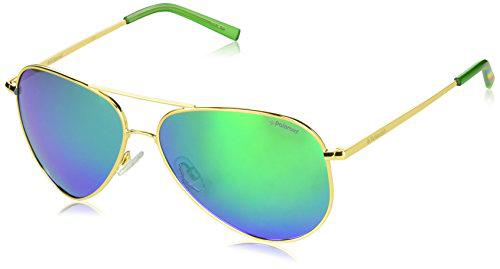 Polaroid PLD 6012/N K7 J5G 62 Gafas de Sol, Dorado (Gold/Gn Green)