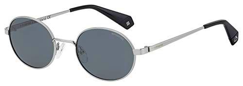 Polaroid PLD 6066/S/LI Sunglasses, Negro Plata, 51 Unisex-Adult