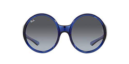 Ray-Ban 0RB4345 Gafas, Transparent Blue, 58 Unisex Adulto