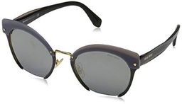 Miu Miu 0MU53TS 1AB7W1 53 Gafas de Sol, Negro (Black/Grey Silver), Mujer