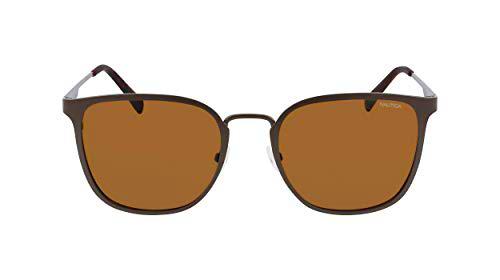 Nautica N4650SP Gafas, Matte Brown, Taille Unique para Hombre