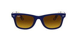 Ray-Ban 0RB2140 Gafas, Blue ON Stripes Orange/Blue, 50 Unisex