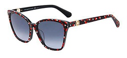 Kate Spade Amiyah/G/S Gafas, Black Red/Grey Shaded