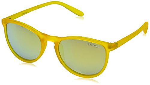 Polaroid PLD 8016/N LM PVI Gafas de sol, Amarillo (Transparent Yellow/Grey Goldmir Pz)