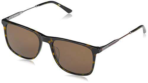 Calvin Klein CK20711S Gafas de Sol, Shiny Dark Tortoise/Solid Warm Smoke