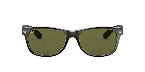 Ray Ban New Wayfarer, Gafas de Sol Para Hombre, Negro y transparente