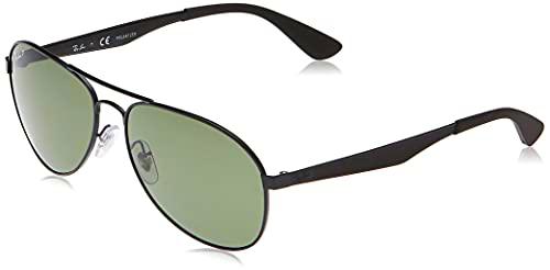 Ray-Ban 0Rb3549 Gafas de Sol, Matte Black, 61 para Hombre