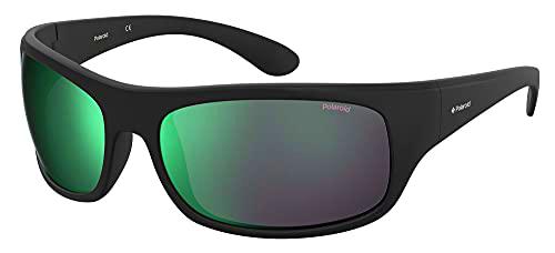 Polaroid 07886 3OL/5Z MT BLK GRN 66, Gafas Unisex Adulto, Negro, L