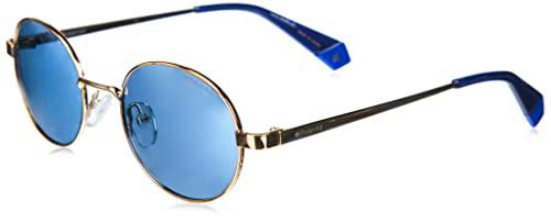 Polaroid PLD 6066/S/LI Sunglasses, Oro Azul, 51 Unisex-Adult