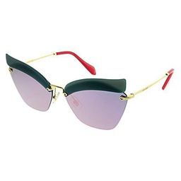 Miu Miu 0MU56TS I18147 63 Gafas de Sol, Azul (Opal Blue/Grey Pink), Mujer