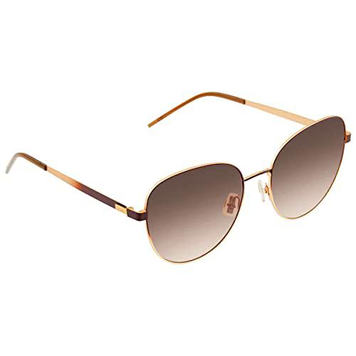 BOSS Hugo 1161/S Gafas de Sol, Marrone Opaco Oro, 58 para Mujer