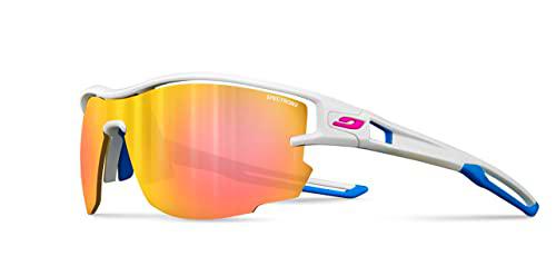 Julbo Aero Gafas de Sol, Blanco/Azul, Talla única Unisex Adulto